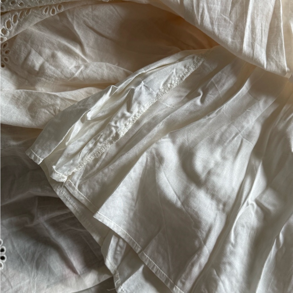 Carly Jean Los Angeles Cream Ruffled Maxi Dress - Picture 8 of 9